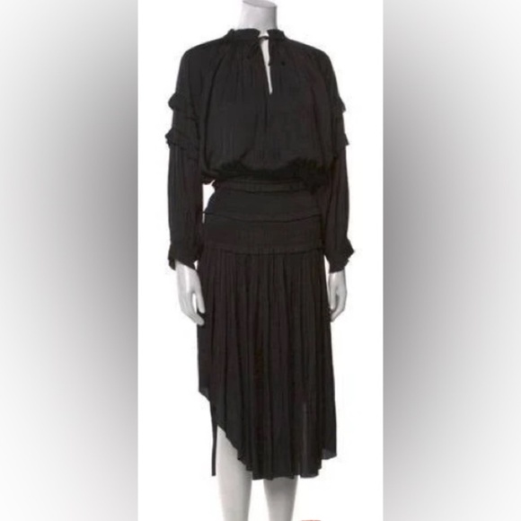 Ulla Johnson Midi Dress Black Size 0 - Picture 1 of 3